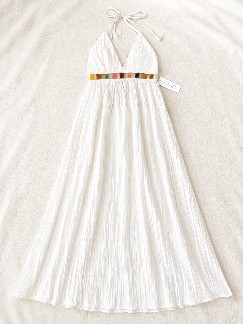 New with tags Ibiza by Anne Cole Mirage Jewel Maxi Dress in Gardenia/off-white.